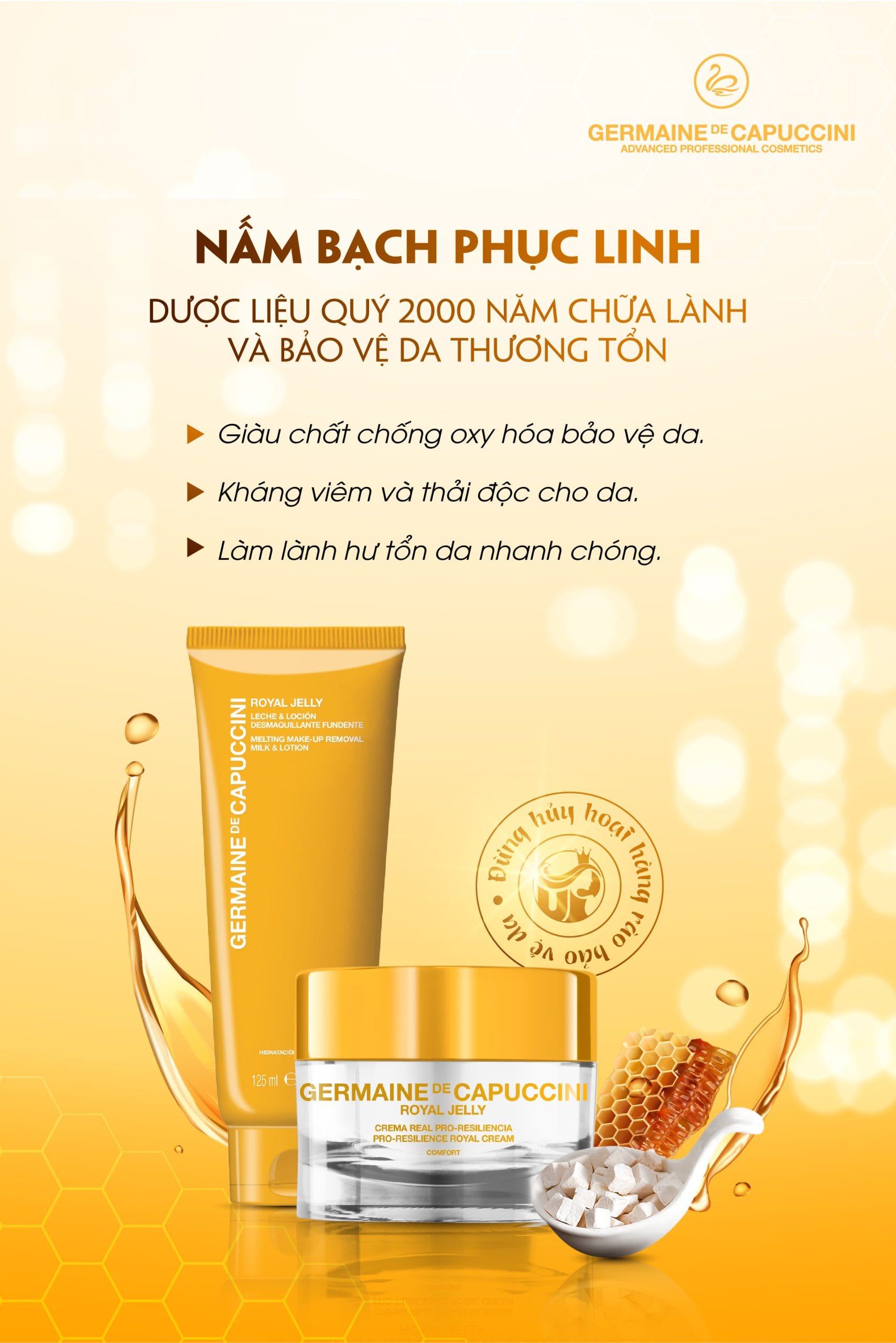 Kem dưỡng Jelly chống lão hóa - phục hồi làn da sau xâm lấn