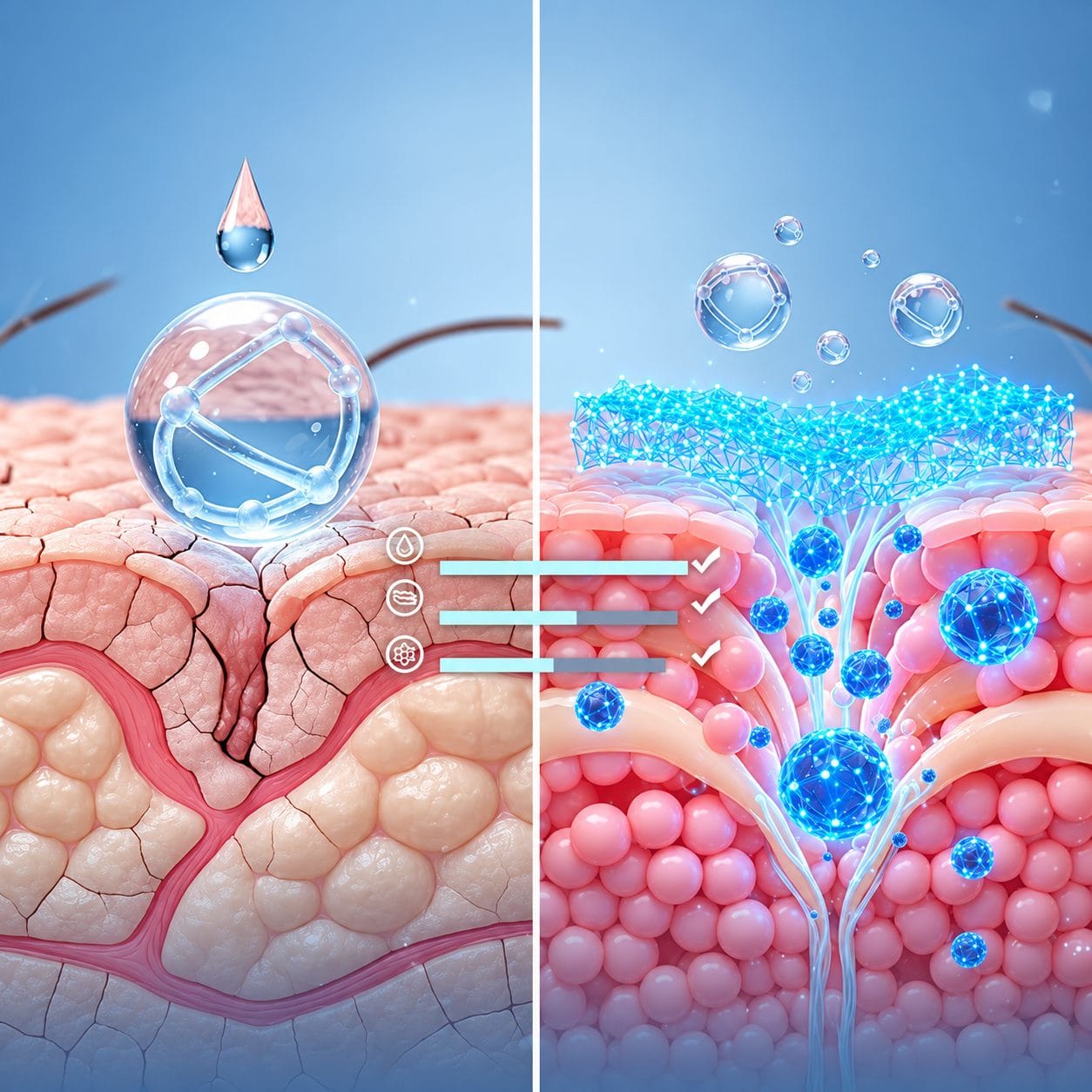 Điểm khác biệt giữa Hyaluronic Acid thế hệ mới và Hyaluronic Acid truyền thống